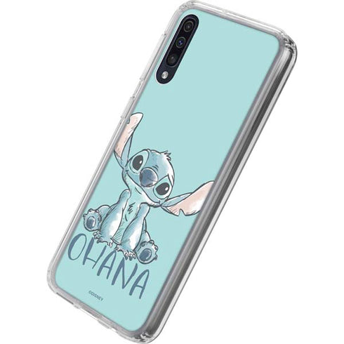 Disney Lilo and Stitch Ohana Galaxy A50 Clear Case